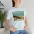 Gulf Coastal Zen Forgotten Coast Mood Heron St George Island Florida Beach Adult Short Sleeve T-Shirt