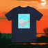 Gulf Coastal Zen Forgotten Coast Florida Waves Sand Sea Gulls Adventure Begins Ocean Beach T-Shirt Aqua