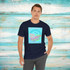 Gulf Coastal Zen Forgotten Coast Florida Waves Sand Sea Gulls Adventure Begins Ocean Beach T-Shirt Aqua