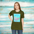 Gulf Coastal Zen Forgotten Coast Florida Waves Sand Sea Gulls Adventure Begins Ocean Beach T-Shirt Aqua