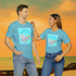 Gulf Coastal Zen Forgotten Coast Florida Waves Sand Sea Gulls Adventure Begins Ocean Beach T-Shirt Aqua