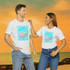 Gulf Coastal Zen Forgotten Coast Florida Waves Sand Sea Gulls Adventure Begins Ocean Beach T-Shirt Aqua