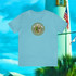 Gulf Coastal Zen Est Forgotten Coast Florida Heron Ocean Beach Adult Short Sleeve T-Shirt 