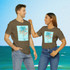 Gulf Coastal Zen Forgotten Coast Just Be Zen Palm Tree Ocean Beach Adult Short Sleeve T-Shirt AO