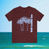 Gulf Coastal Zen Forgotten Coast Palm Trees Sea Ocean Tee BB