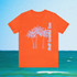 Gulf Coastal Zen Forgotten Coast Palm Trees Sea Ocean Tee BB