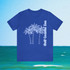Gulf Coastal Zen Forgotten Coast Palm Trees Sea Ocean Tee BB