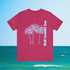 Gulf Coastal Zen Forgotten Coast Palm Trees Sea Ocean Tee BB
