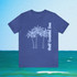 Gulf Coastal Zen Forgotten Coast Palm Trees Sea Ocean Tee BB