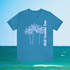 Gulf Coastal Zen Forgotten Coast Palm Trees Sea Ocean Tee BB