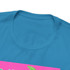 Gulf Coastal Zen Forgotten Coast Vintage Sea Turtle Coral T-Shirt Hot Pink Background