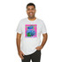 Gulf Coastal Zen Forgotten Coast Vintage Sea Turtle Coral T-Shirt Hot Pink Background
