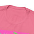 Gulf Coastal Zen Forgotten Coast Vintage Sea Turtle Coral T-Shirt Hot Pink Background