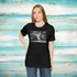 Gulf Coastal Zen Meow Lily Tabby Cat Black and White Adult T-Shirt