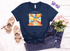 Gulf Coastal Zen Forgotten Coast Relax and Unwind Shrimp Oyster 2 Adult Short Sleeve T-Shirt