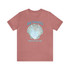 Gulf Coastal Zen Forgotten Coast Mood Variegated Blue Sea Shell Adult Short Sleeve T-Shirt
