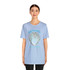 Gulf Coastal Zen Forgotten Coast Mood Variegated Blue Sea Shell Adult Short Sleeve T-Shirt