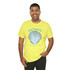 Gulf Coastal Zen Forgotten Coast Mood Variegated Blue Sea Shell Adult Short Sleeve T-Shirt