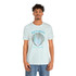 Gulf Coastal Zen Forgotten Coast Mood Variegated Blue Sea Shell Adult Short Sleeve T-Shirt