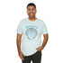 Gulf Coastal Zen Forgotten Coast Mood Variegated Blue Sea Shell Adult Short Sleeve T-Shirt