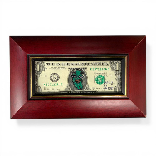 Pickle on Dollar Bill