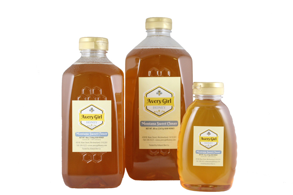Our Montana Sweet Clover honey is from the open clover fields in Fairview, Montana.  This is a sweet and mild honey with a beautiful golden color.  