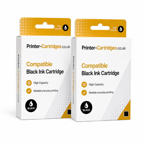Canon PG540XL Compatible Black High Capacity Ink Cartridge Twin Pack