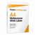 A4 Multipurpose White Labels – 6 per Sheet, 99.1 × 93.1mm, Pack of 100