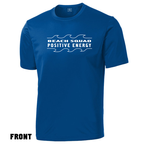 Front of Beach Squad 3 Wave Short Sleeve in Blue