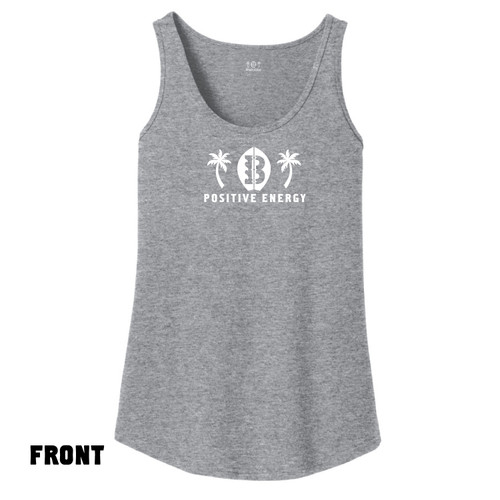 Front of Beach Squad Simple Squad Ladies Tank Top in Grey