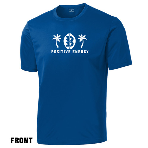 Front of Beach Squad Simple Squad Youth Short Sleeve in Blue