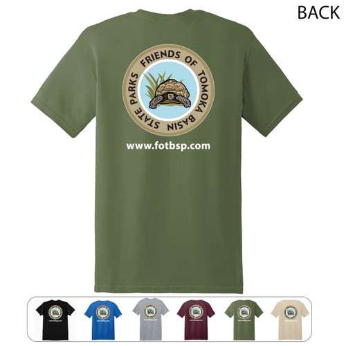Back of Friends Of Tomoka Basin State Park shirt with Color Options Back of Friends Of Tomoka Basin State Park shirt with Color Options
