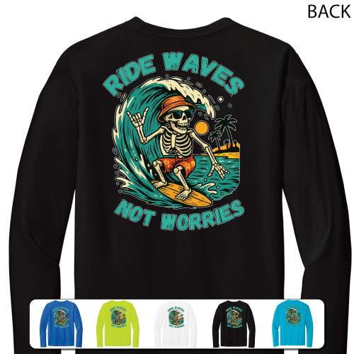 Beach Squad performance long sleeve shirt ride waves
