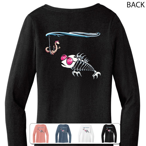 Beach Squad shirt ladies long sleeve fish shades