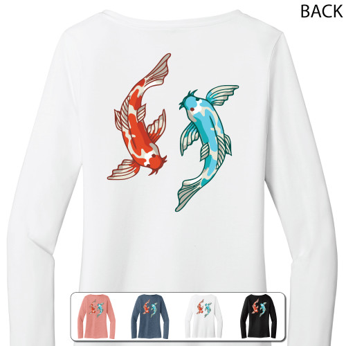 Beach Squad shirt ladies long sleeve positive koi