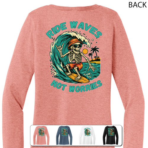 Beach Squad shirt ladies long sleeve ride waves