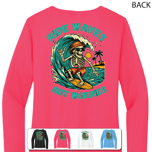 Beach Squad shirt ladies performance long sleeve ride waves