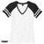 Front of Plain Beach Squad Team Beach Squad Ladies Short Sleeve V-Neck in White