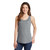 Front of  Model Wearing Beach Squad Simple Pocket Ladies Tank Top in Grey