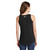 Back of Model Wearing Beach Squad Board-Line Tank Top in Black