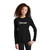 Front of 2nd Model Wearing Beach Squad Board-Line Youth Long Sleeve in Black