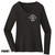 Front of Beach Squad Classic Round Ladies Long Sleeve in Black