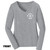 Front of Beach Squad Classic Round Ladies Long Sleeve in Grey