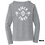 Back of Beach Squad Classic Round Ladies Long Sleeve in Grey