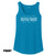 Front of Beach Squad 3 Wave Ladies Tank Top in Blue