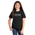 Front of model wearing Beach Squad 3 Wave Youth Short Sleeve in Black