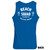 Back of Beach Squad Oval Back Tank Top in Blue