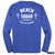 Back of Beach Squad Oval Back Youth Long sleeve in Blue