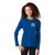 Front of Model Wearing Beach Squad Oval Back Youth Long sleeve in Blue