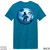 Beach Squad shirt Livin Bearfoot shirt in teal back